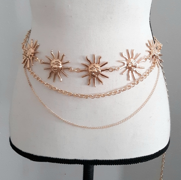 Sunshine Chain Belt Gold - Picture 2 of 8